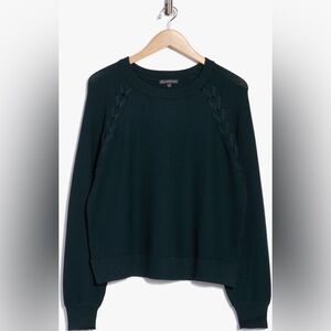 Adrianna Papell - Dolman Lace-Up Sweater